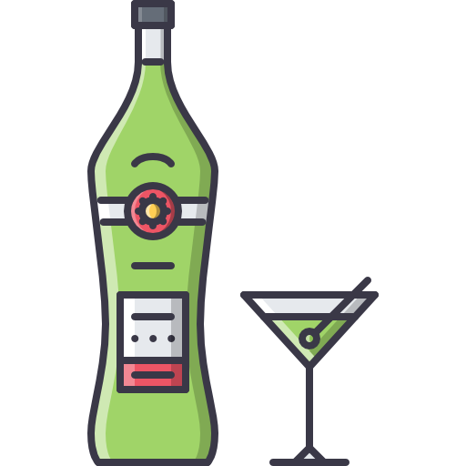 Martini Coloring Color icon