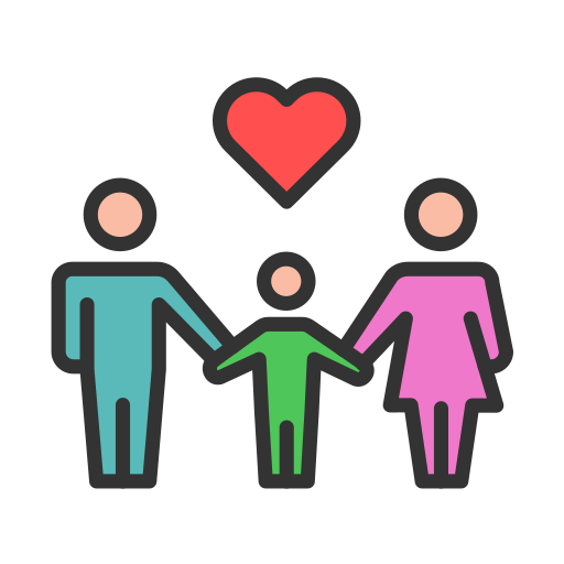 Foster family Generic Outline Color icon
