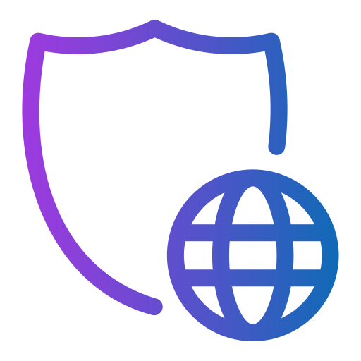 wereldwijde veiligheid Generic Gradient icoon