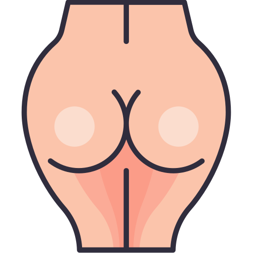 Butt Generic Outline Color icon