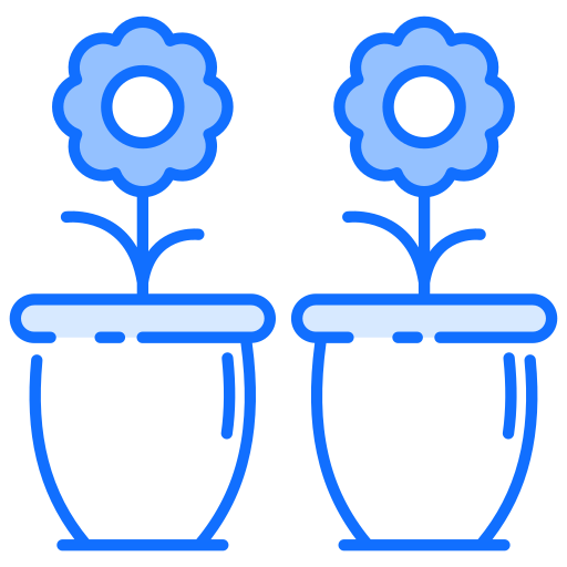 Цветочный горшок Generic Blue иконка