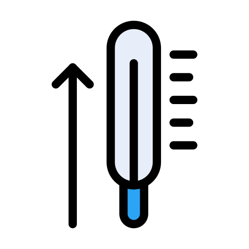 thermometer Vector Stall Lineal Color icon