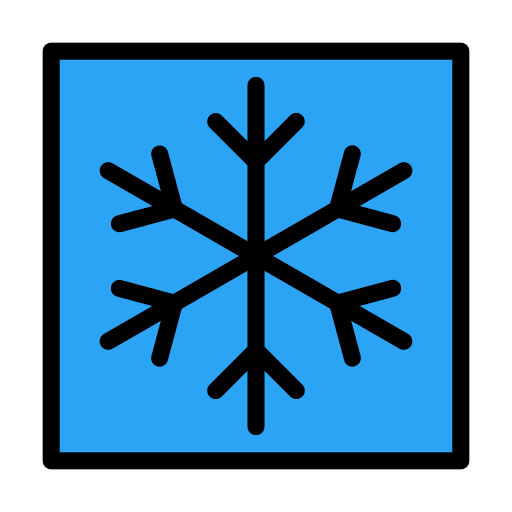 płatek śniegu Vector Stall Lineal Color ikona