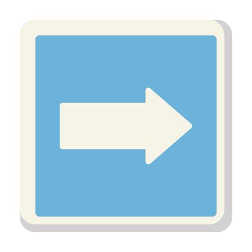 Right sign Generic Flat icon