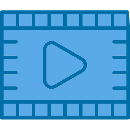 Multimedia player Generic Blue icon