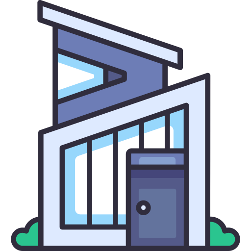 Modern house Generic Outline Color icon