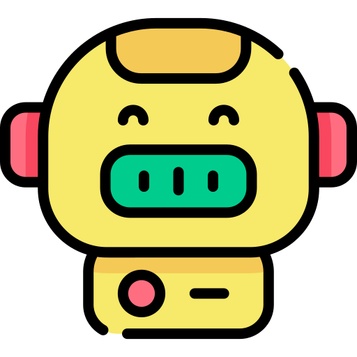 Robot Kawaii Lineal color icon