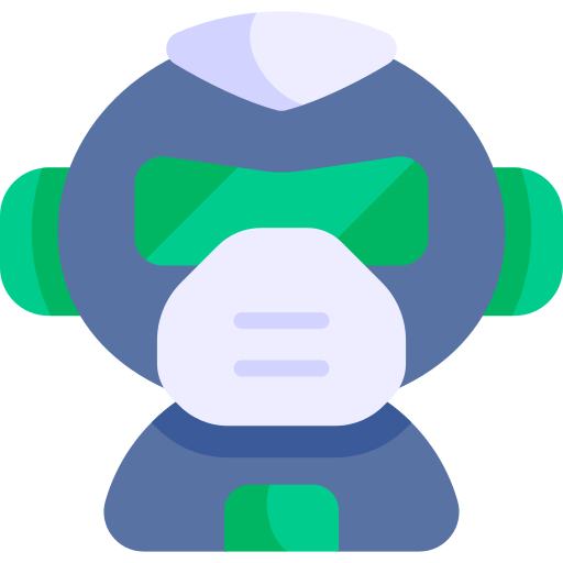 Robot Kawaii Flat icon