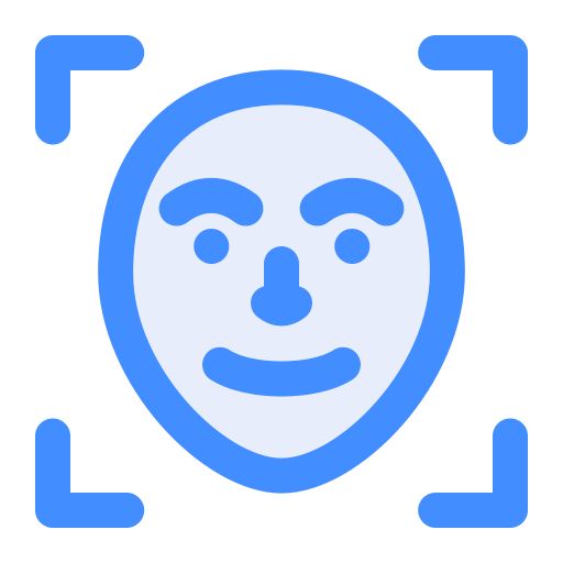 顔認識 Generic Blue icon