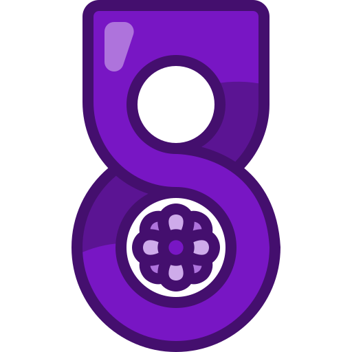 여덟 Generic Outline Color icon