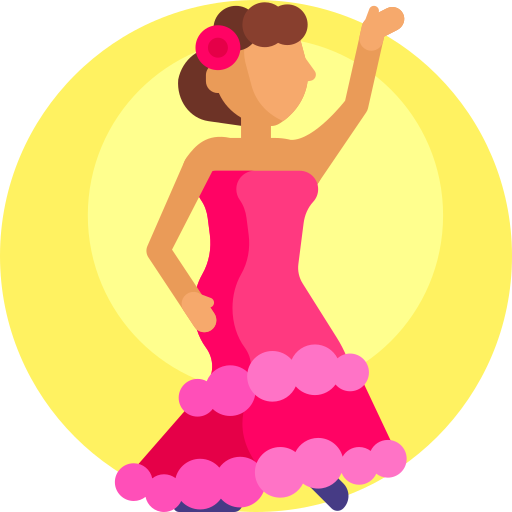 Flamenco Detailed Flat Circular Flat icon