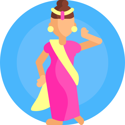 indischer tanz Detailed Flat Circular Flat icon