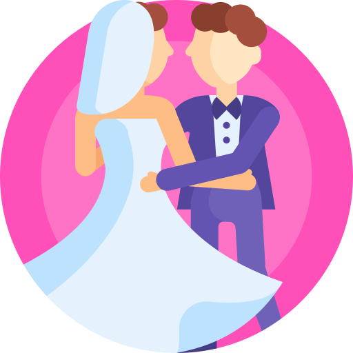 bruiloft Detailed Flat Circular Flat icoon