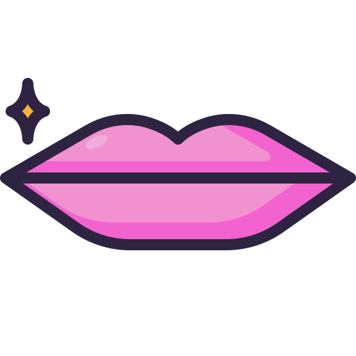 labios Generic Outline Color icono