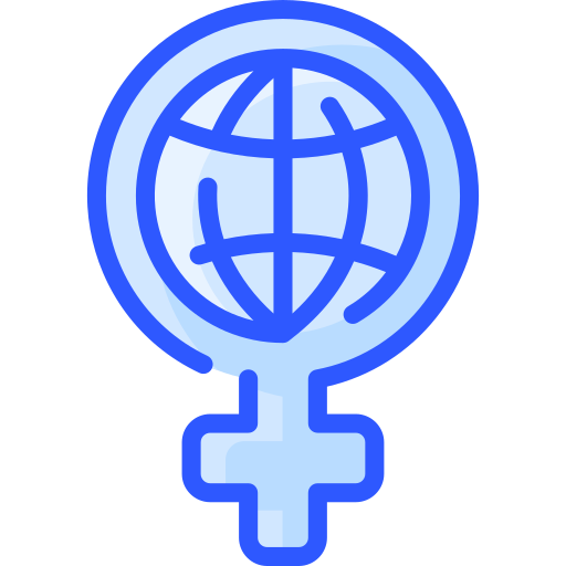 フェミニズム Vitaliy Gorbachev Blue icon
