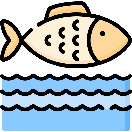 해양 생물 Special Lineal color icon