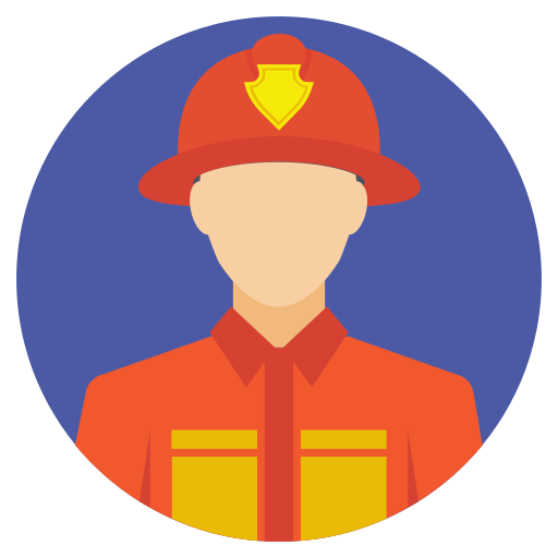 brandweerman Generic Circular icoon