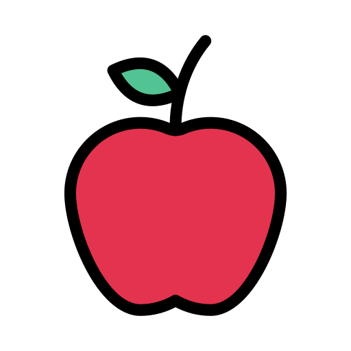 Apple Vector Stall Lineal Color icon