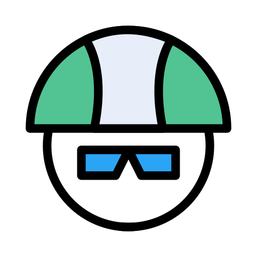 Helmet Vector Stall Lineal Color icon