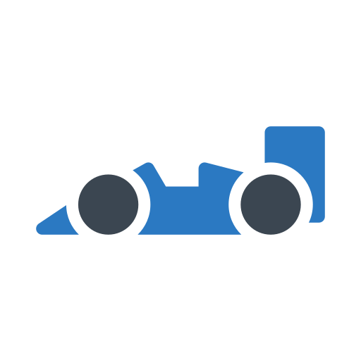samochód wyścigowy Generic Blue ikona