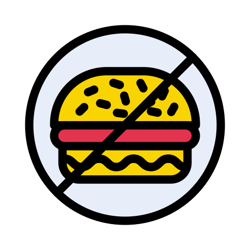 No burger Vector Stall Lineal Color icon