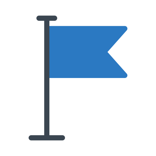drapeau Generic Blue Icône