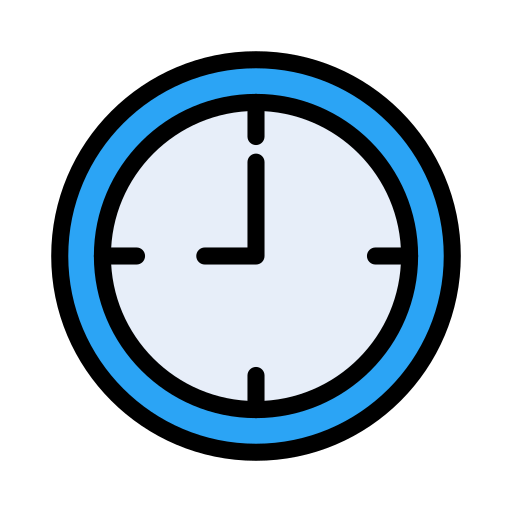 時計 Vector Stall Lineal Color icon