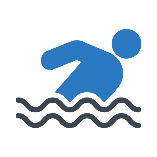 nadando Generic Blue icono