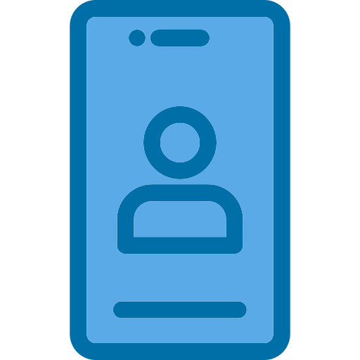 Phone Generic Blue icon