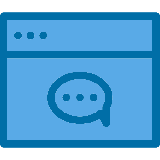 chat web Generic Blue icono