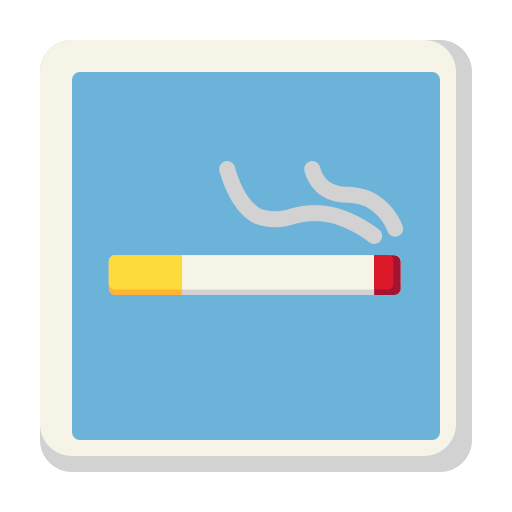 area fumatori Generic Flat icona