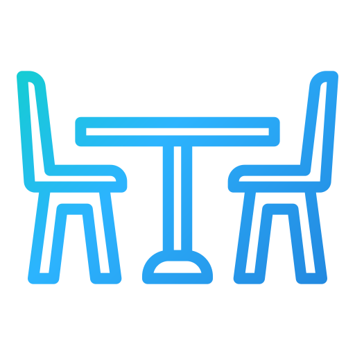 Dinning table Generic Gradient icon