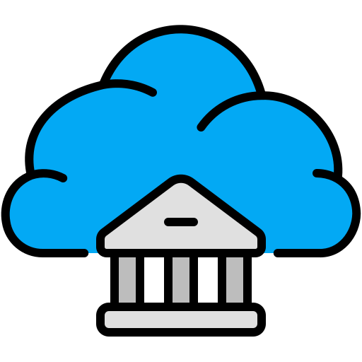 services bancaires en nuage Generic Outline Color Icône
