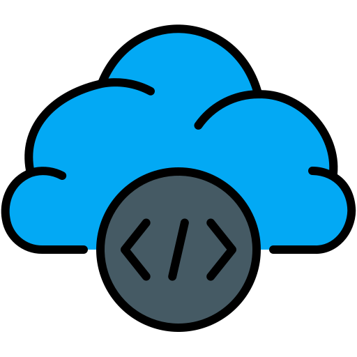 Cloud coding Generic Outline Color icon