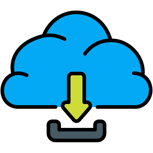 téléchargement en nuage Generic Outline Color Icône