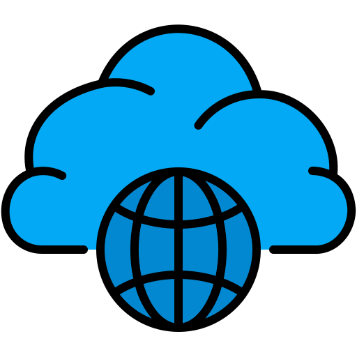 cloud netwerk Generic Outline Color icoon