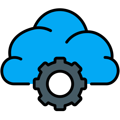 cloud-instellingen Generic Outline Color icoon