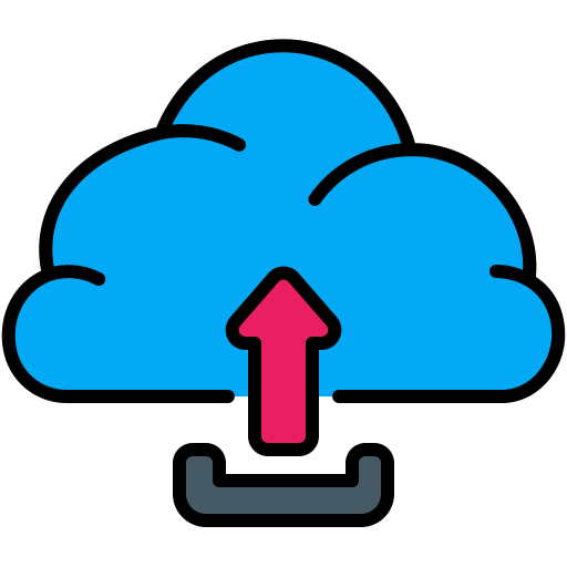 caricamento su cloud Generic Outline Color icona