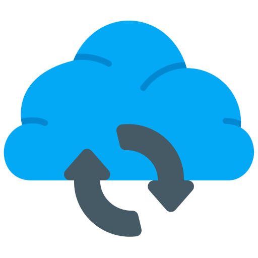 synchronisation cloud Generic Flat Icône