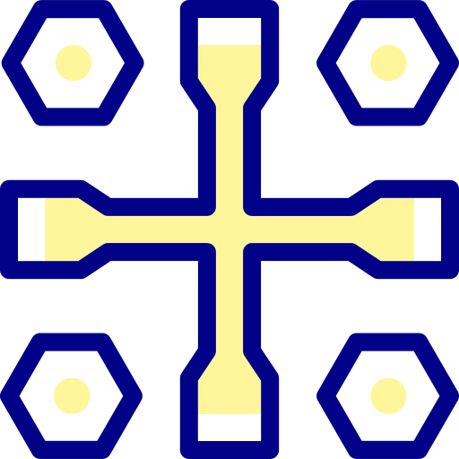 llave de tuercas Detailed Mixed Lineal color icono