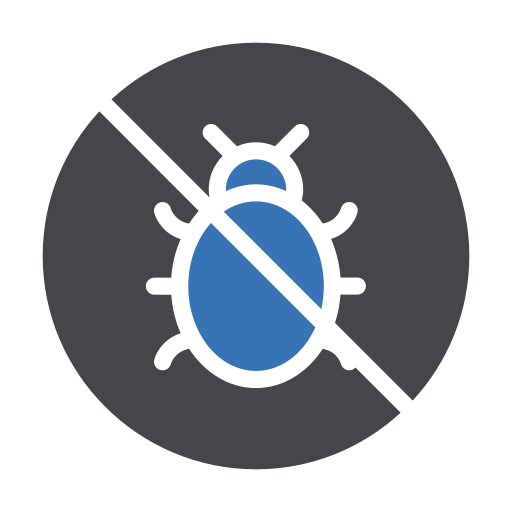 geen bugs Generic Blue icoon