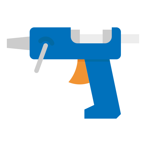 pistolet na klej Generic Flat ikona