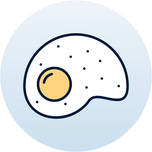 uovo fritto Generic Circular icona