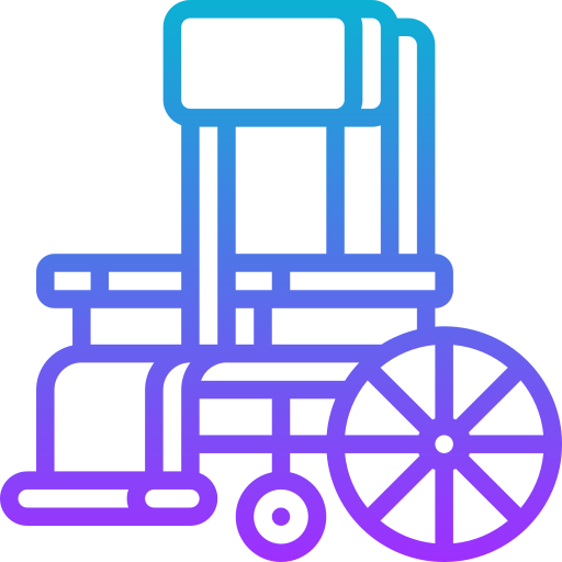 rolstoel Meticulous Gradient icoon