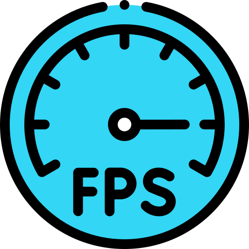 fps Detailed Rounded Lineal color icono