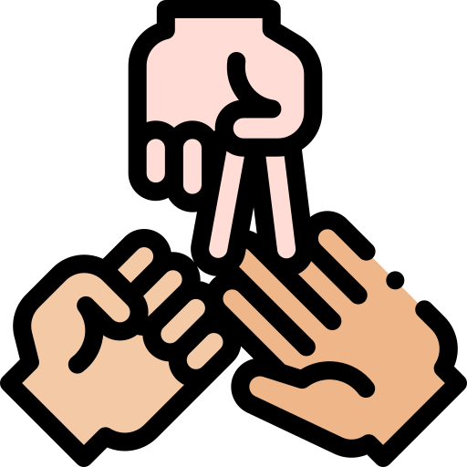 Rock paper scissors Detailed Rounded Lineal color icon
