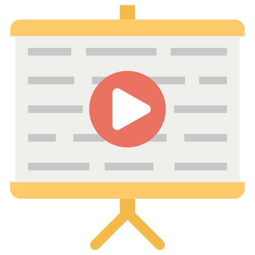 presentación de video Generic Flat icono