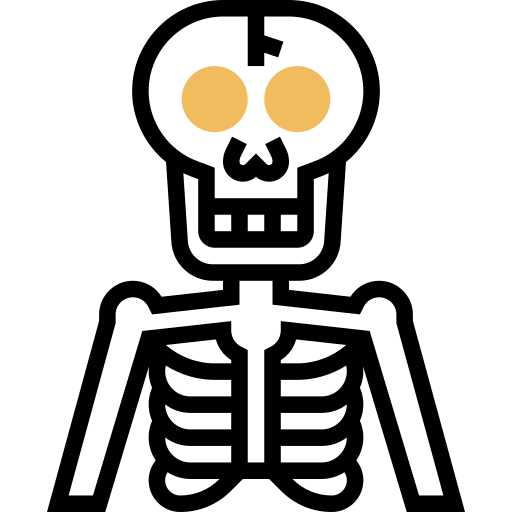 esqueleto Meticulous Yellow shadow icono