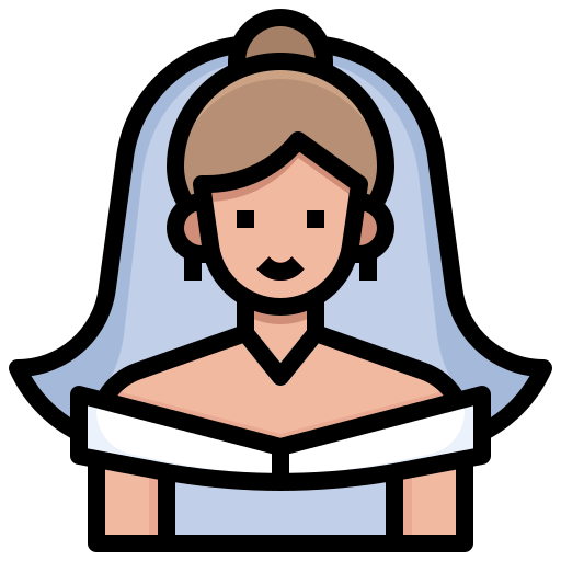 Bride Generic Outline Color icon