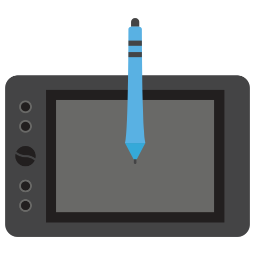 tablet graficzny Generic Flat ikona